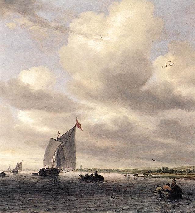 RUYSDAEL, Salomon van Seascape af Norge oil painting art